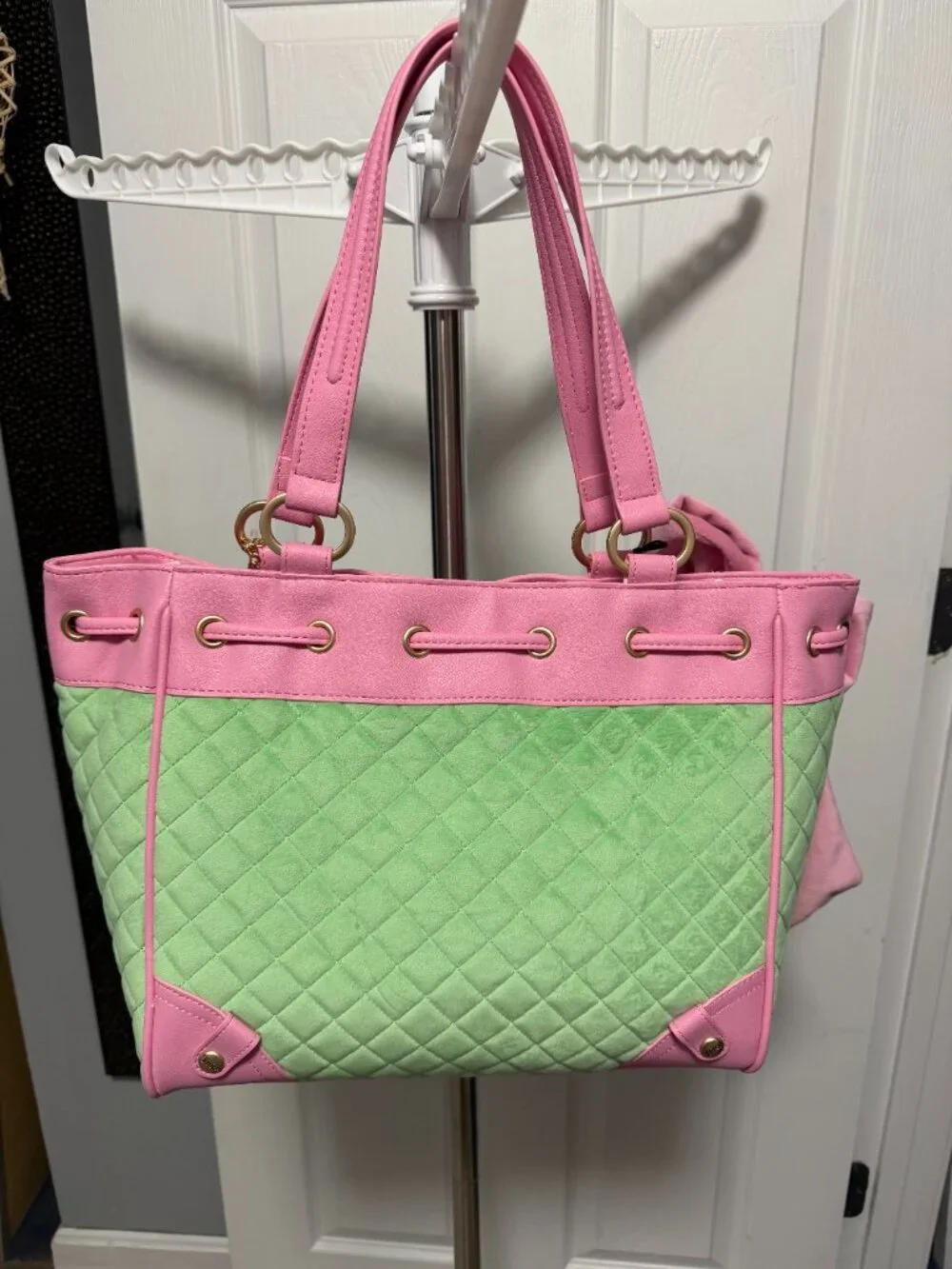 Juicy Couture Juicy Tale Retro Green Cherry Blossum Daydreamer Bag NWT - Picture 7 of 11